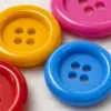 Fashionable blue button clothing accessories, simple and versatile clothing decorations, trendy elements, dopamine color oversized buttons, button hair bands, tree skirts, DIY handcrafted accessories, clothing decorations, buttons Application Scenario